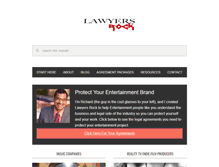 Tablet Screenshot of lawyersrock.com